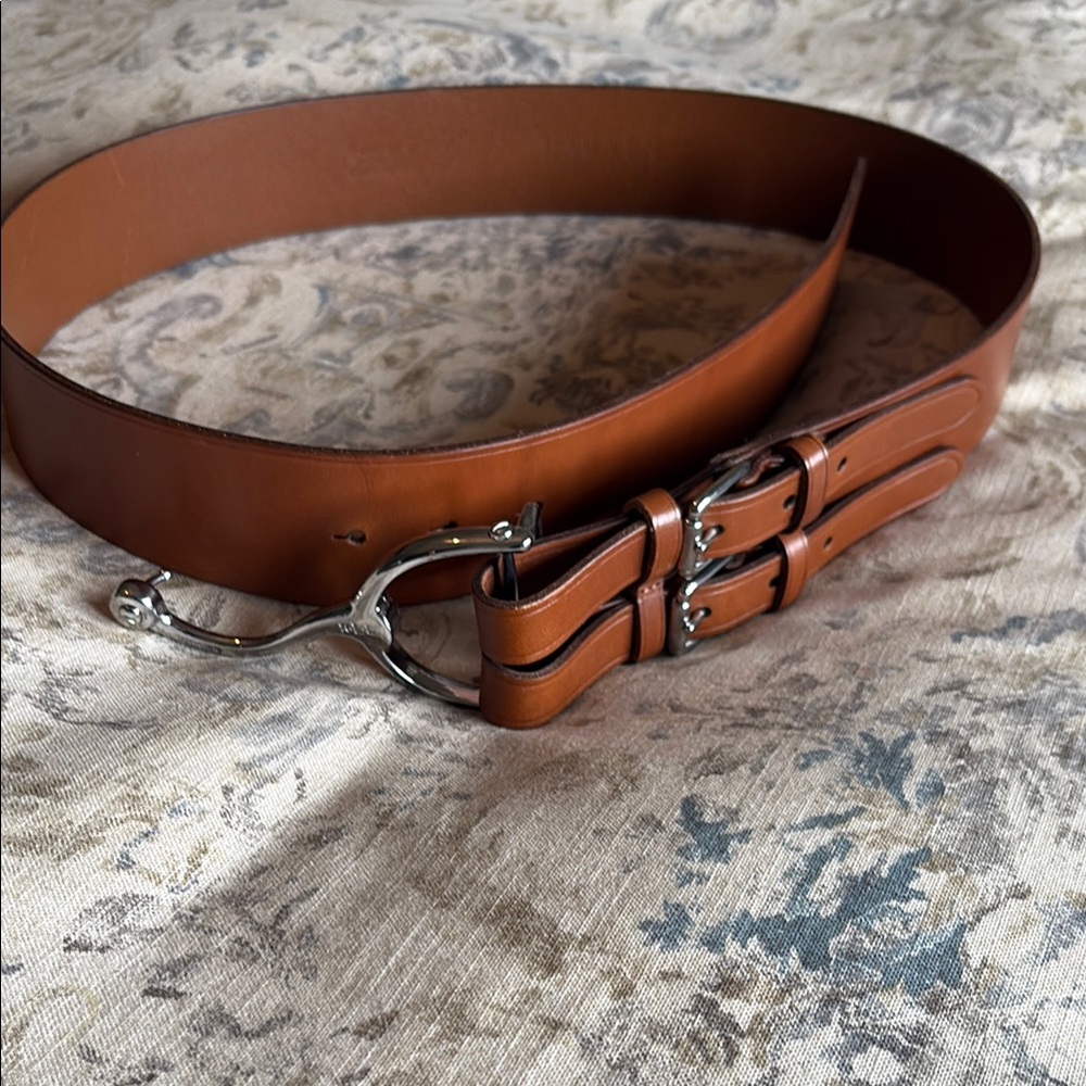 Polo by Ralph Lauren cognac colour Leather Women's Belt